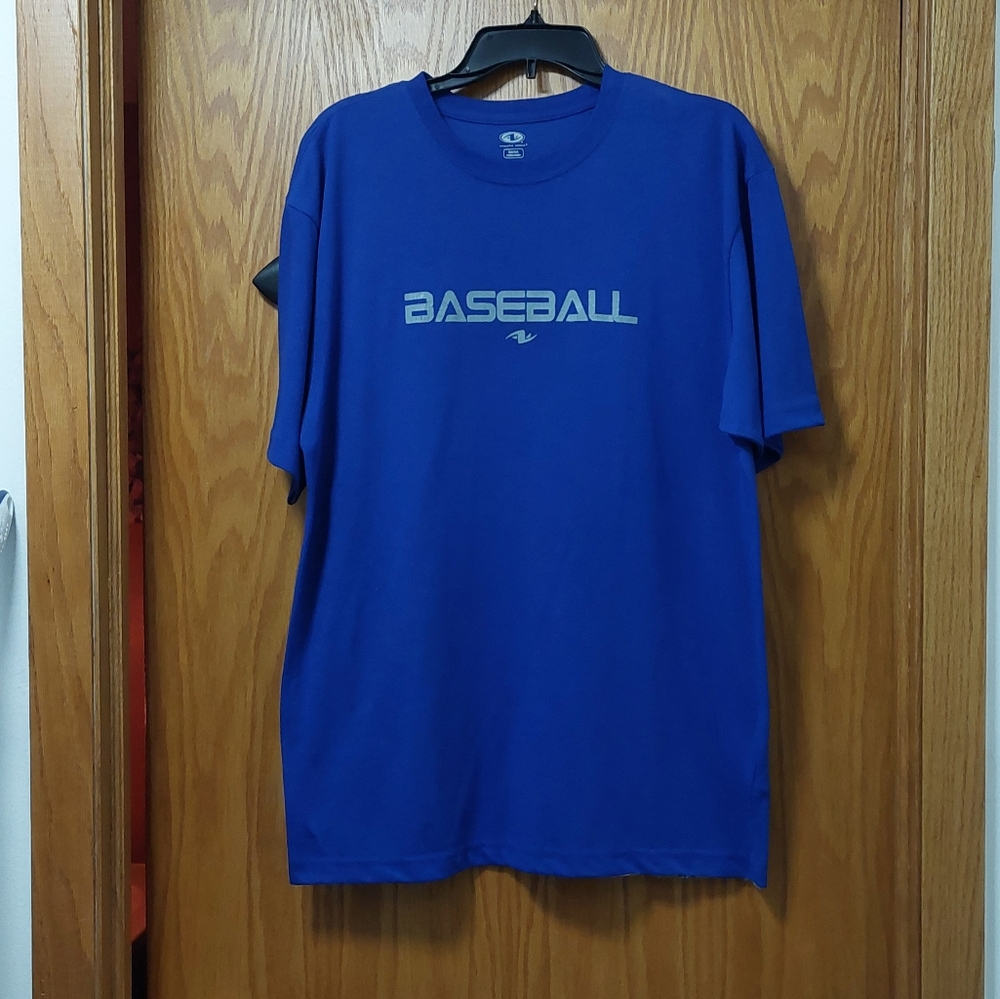 Athletic Works Blue Baseball Tee
